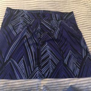 Fun geometric skater skirt.